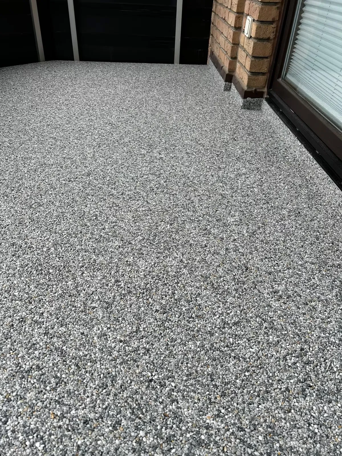 Steinteppich auf Balkon