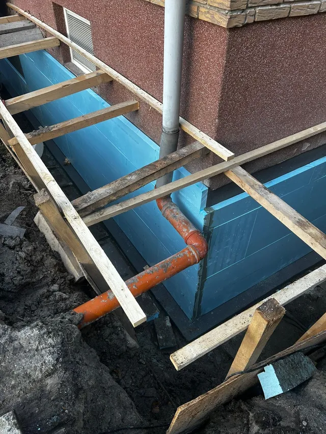 Kellerabdichtung mit Dämmung und Drainage